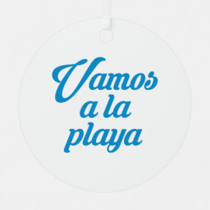 VAMOS A LA PLAYA ORNAMENT AUS METALL