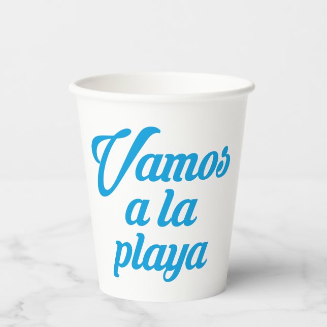 VAMOS A LA PLAYA PAPPBECHER (Vorderseite)