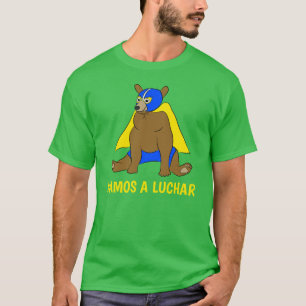 Vamos a Luchar Custom Mexiko Luchador Bear T-Shirt
