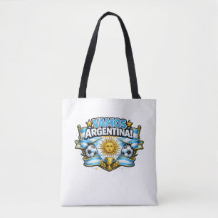 Vamos Argentina Patriotisches Fußballdesign Arge
