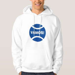 Vamos! Blaue Tennisbälle für Männer Hoodie