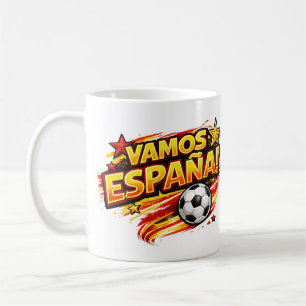 VAMOS ESPANA Tasse Patriotisches Spanien Fußball