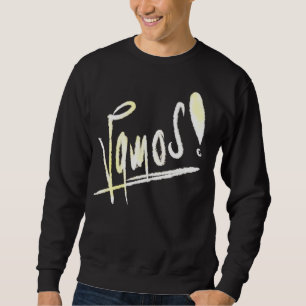Vamos   handgeschriebene Graffiti-Typografie Sweatshirt