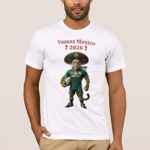 Vamos Mexico 2026 Weltmeisterschaft Fußball Jaguar T-Shirt