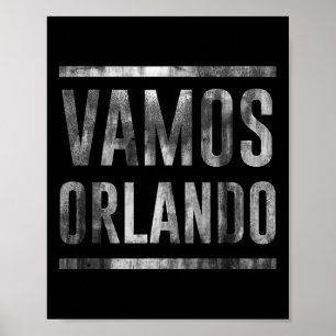 Vamos Orlando Fußball-T-Shirt Poster