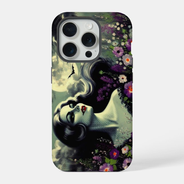 Vamp Noir-Handyhülle iPhone Hülle (Rückseite)