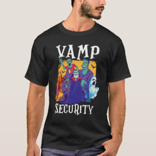Vamp-Sicherheit Einfaches Halloween-Kostüm T-Shirt