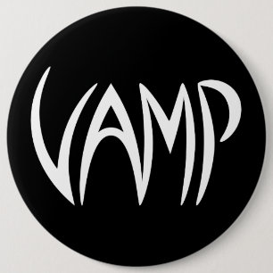 Vamp Text (schwarz/weiß) Button
