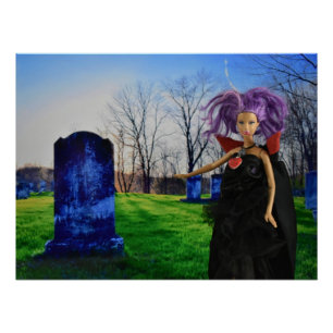 Vampir besucht den Friedhof Poster