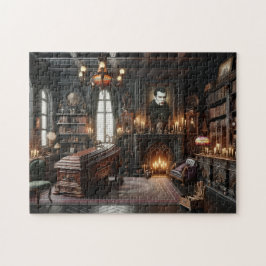 Vampir-Bibliothek Gothic-Hausdekoration Puzzle