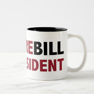 Vampir Bill für Präsidenten Zweifarbige Tasse