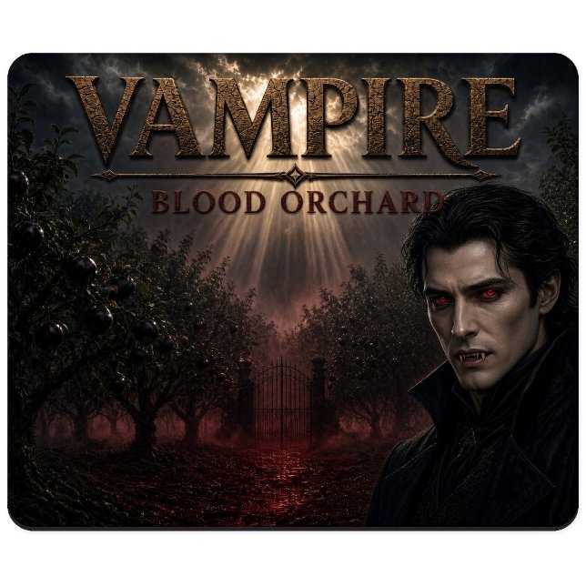 Vampir-Blutorchidee Dunkler Realismus Mousepad (Von Creator hochgeladen)