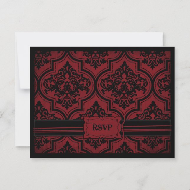 Vampir-Braut RSVP-Karte A RSVP Karte (Vorderseite)