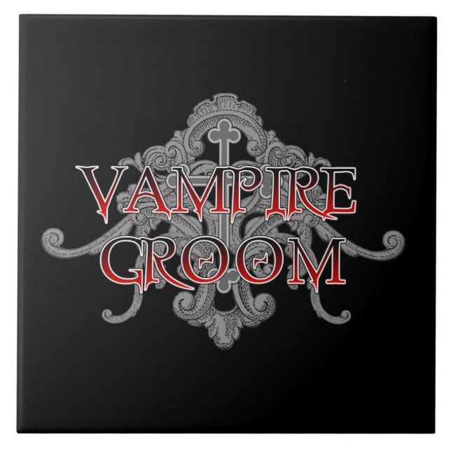 Vampir Bräutigam Fliese (Vorderseite)