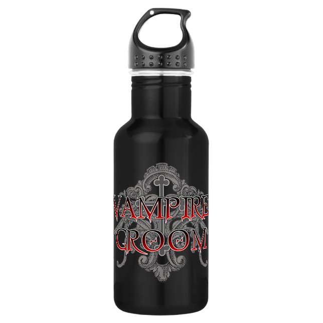 Vampir Bräutigam Trinkflasche (Vorderseite)
