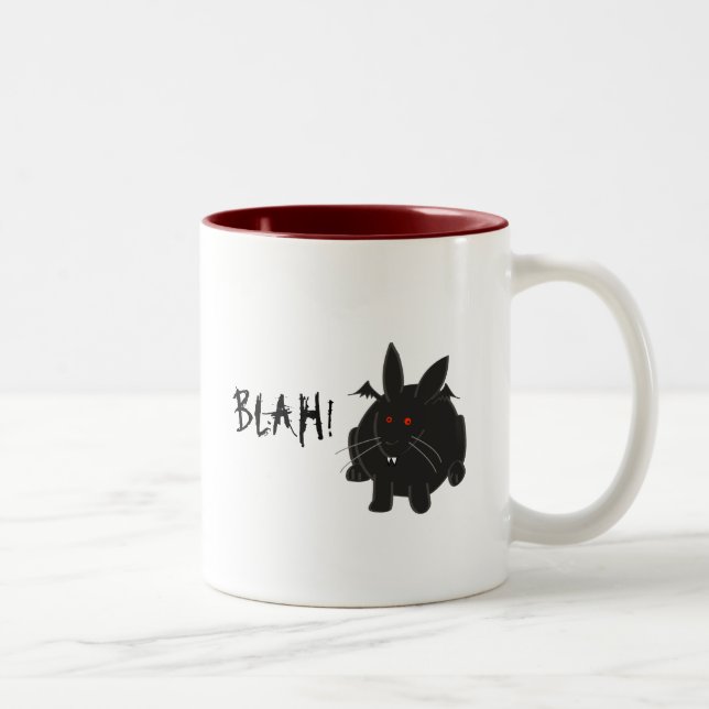 Vampir Bunneh Zweifarbige Tasse (Rechts)