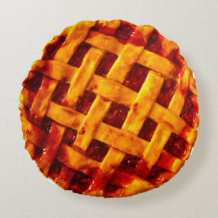 Vampir duckt Kirschtorten-Wurfs-Kissen Rundes Kissen