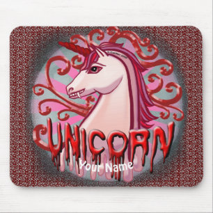Vampir-Einhorn-Mauspad Mousepad