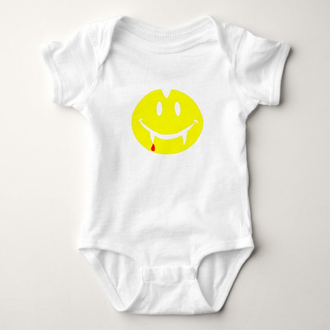 Vampir Emoji dracula Baby Strampler (Vorderseite)