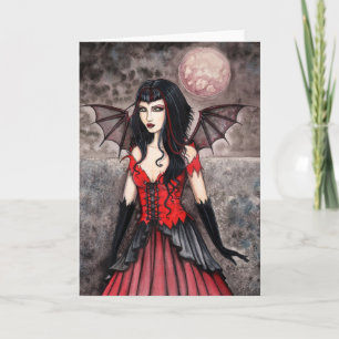 Vampir Feen Gothic Halloween Karte