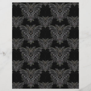 Vampir-Fledermaus Halloween-Damastrabopapier