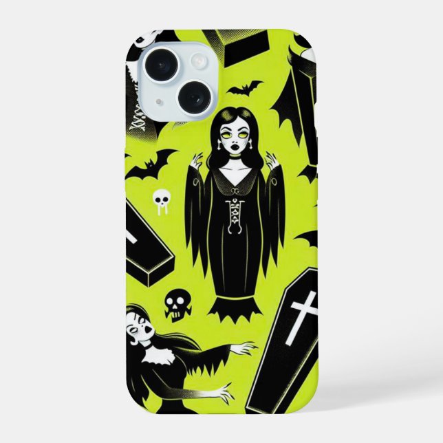 Vampir Ghule iPhone 15 Hülle (Rückseite)