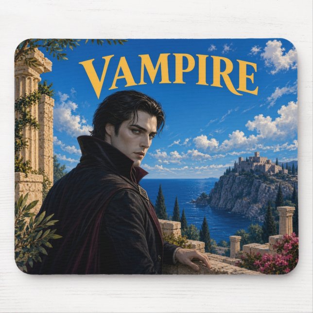 Vampir, Gothic Fantasy Monster Mousepad (Vorne)