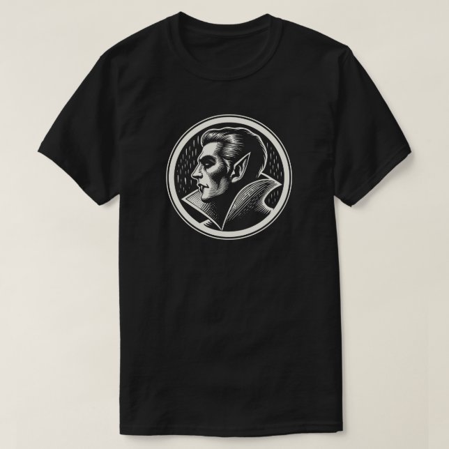 Vampir Grusel Horror Goth T-Shirt (Design vorne)