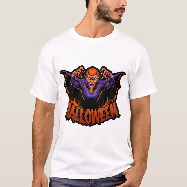 Vampir Halloween T-Shirt Halloween (Vorderseite)