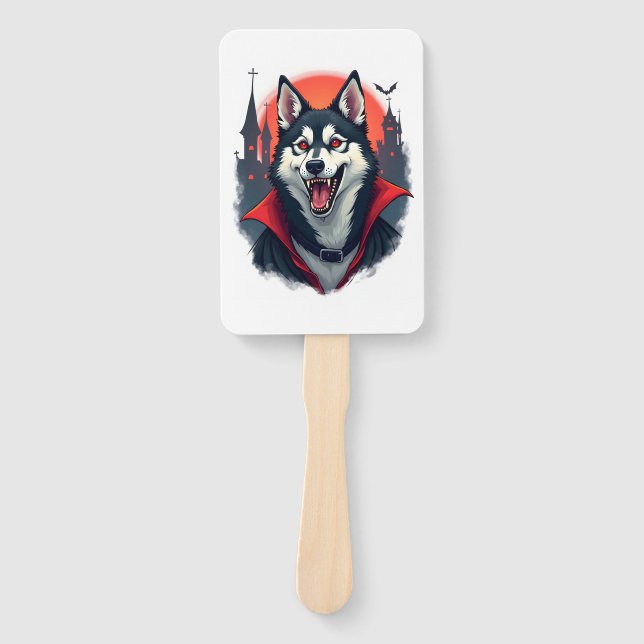 Vampir-Husky-Biss Fächer (Vorderseite)