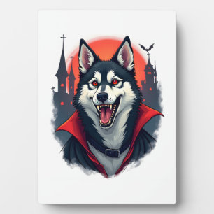 Vampir-Husky-Biss Fotoplatte