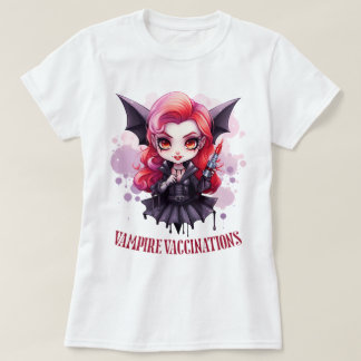 Vampir-Impfungen Süße Gruselige Vampir-Krankenschw T-Shirt