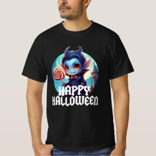 Vampir isst Süßigkeiten Frohes Halloween T-Shirt
