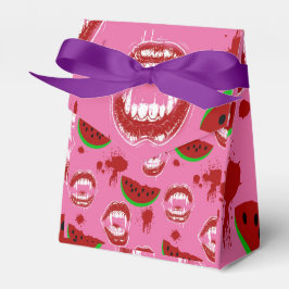 Vampir isst Wassermelone Summerween-Party Rosa Geschenkschachtel