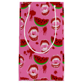 Vampir isst Wassermelone Summerween-Party Rosa Kleine Geschenktüte