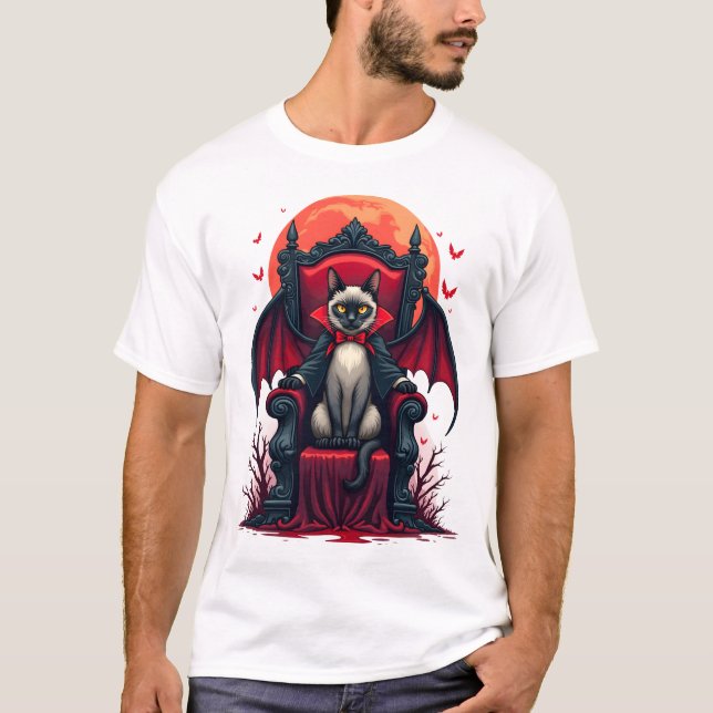 Vampir-Katze Lord T-Shirt (Vorderseite)