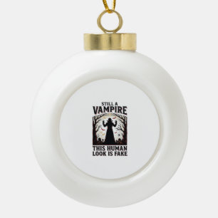 Vampir-Kostüm-Shirt Lustiges Halloween-Mensch-Verk Keramik Kugel-Ornament