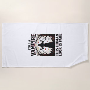 Vampir-Kostüm-Shirt Lustiges Halloween-Mensch-Verk Strandtuch