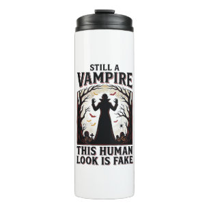 Vampir-Kostüm-Shirt Lustiges Halloween-Mensch-Verk Thermosbecher