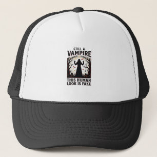 Vampir-Kostüm-Shirt Lustiges Halloween-Mensch-Verk Truckerkappe