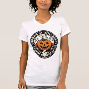 Vampir-Kürbis-Abzeichen Meine kleinen Fangzähne wa T-Shirt