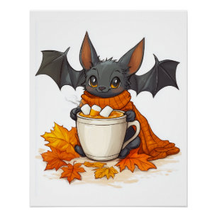 Vampir-Kürbis-Latte Poster