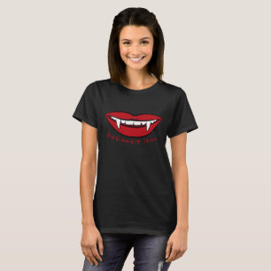 Vampir-Lippen Lustige Gotik T-Shirt