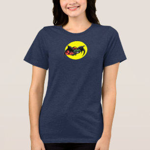 Vampir-Marienkäfer-Fledermaus-T-Shirt Tri-Blend Shirt