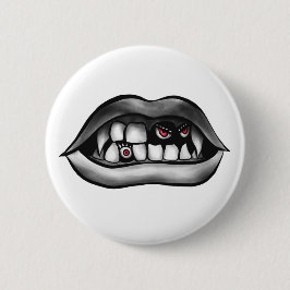 Vampir Mouth mit Fanggeräten und bösen Kreaturen Button