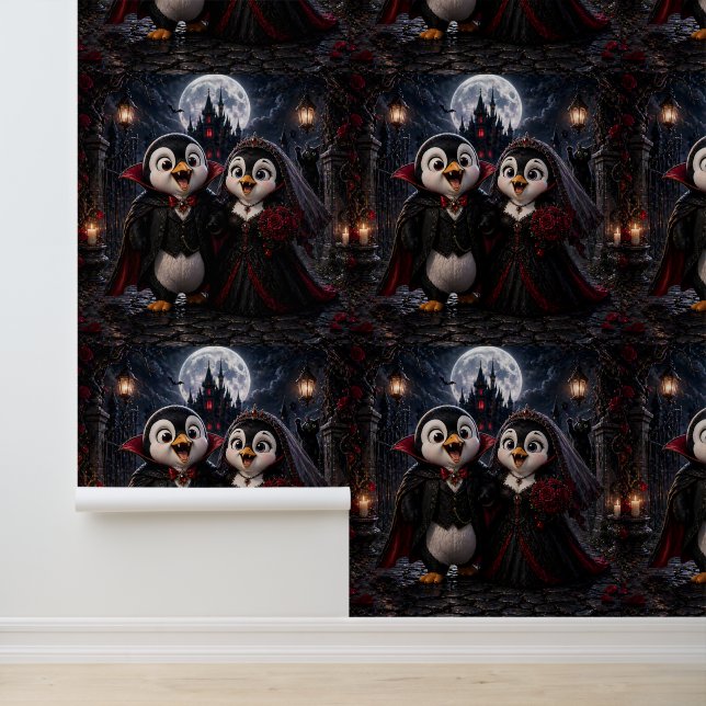 Vampir-Pinguin und Braut-Wallpaper Tapete (Anwendung)