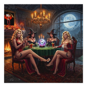 Vampir-Poker-Mädchen wollen einfach nur Spaß haben Poster