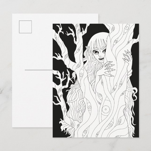 Vampir Postkarte (Vorne/Hinten)