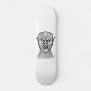 Vampir Schwarzweiß-Design Skateboard