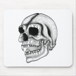 Vampir skull Schwarzweiß-Design Mousepad